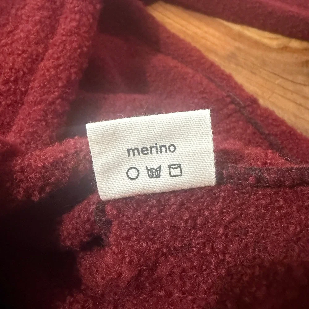 Petros Men's Shirt Jacket Cardigan Sweater Long Sleeve Merino Wool 1/4 Zip XX24